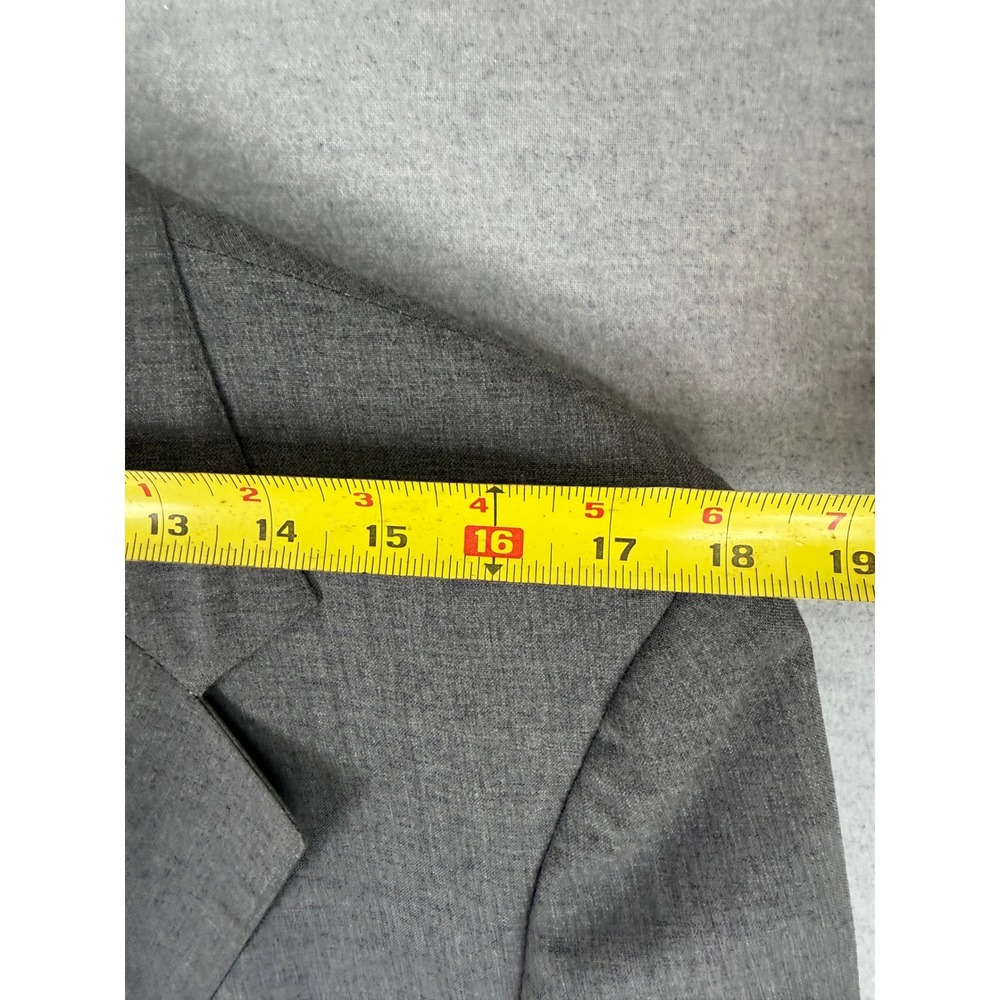 Vintage 60s Cricketeer Grey 2 Piece Suit Woodward & Lothrop 35x29.5 - Picture 8 of 16